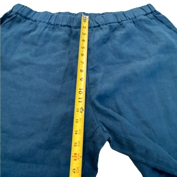 Poetry Women’s Pull On Pants 100% Linen Size 16 Leg Pockets - Picture 8 of 16